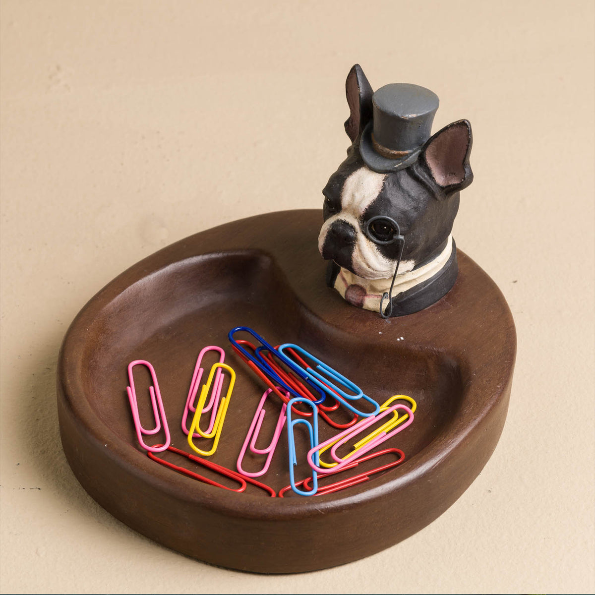 BOSTON TERRIER HEAD TRAY Chrysara Nest